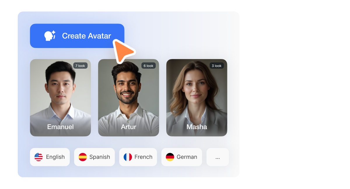 Visla Branding custom AI avatars representing your brand presenters